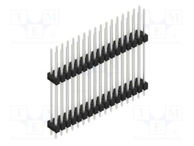 Connector: pin strips; pin header; male; PIN: 34; 2.54mm; THT; 2x17