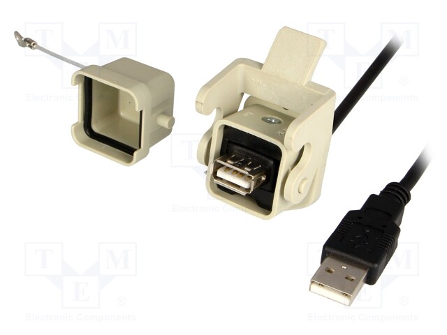 Adapter cable; USB A socket,USB A plug; 1310; USB 2.0; IP65; 1.8m