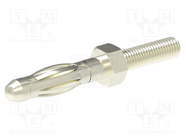 Connector: 4mm banana; plug; 36A; 30VAC; 60VDC; non-insulated; M4
