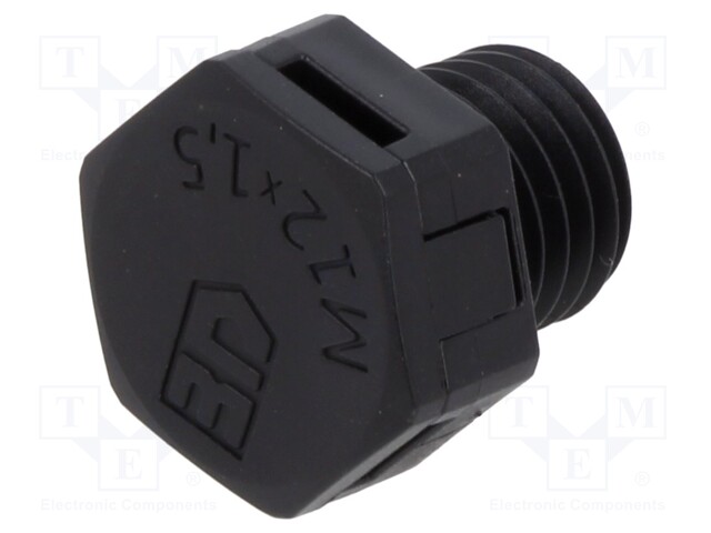 Pressure compensation device; IP68; Thread: M12; Body: black; 10mm