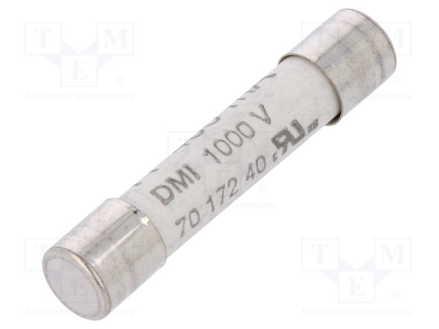 Fuse: fuse; ultra rapid; 400mA; 1kVAC; ceramic,cylindrical; brass