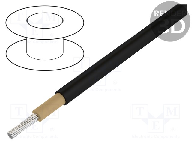 Wire; EN50618,SOLARFLEX®-X H1Z2Z2-K; stranded; Cu; 4mm2; black