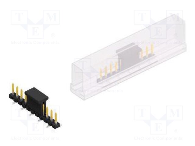 Connector: pin strips; pin header; male; PIN: 11; 2.54mm; SMT; 1x11