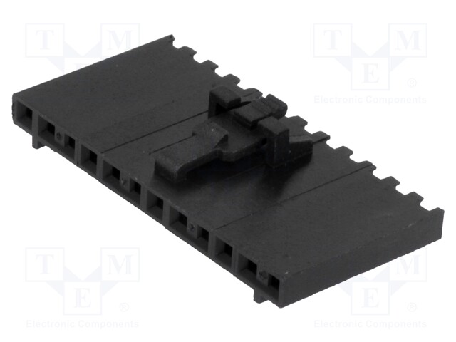 Plug; wire-board; female; 2.54mm; PIN: 12; w/o contacts; for cable