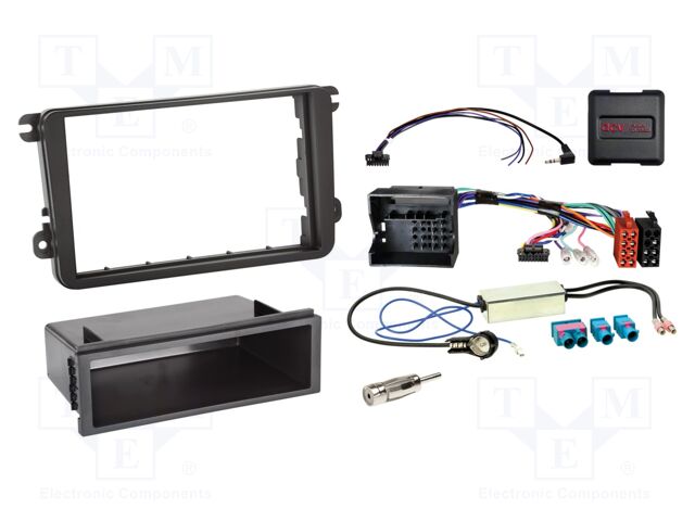 Adapter for control from steering wheel; Seat,VW,Škoda; black