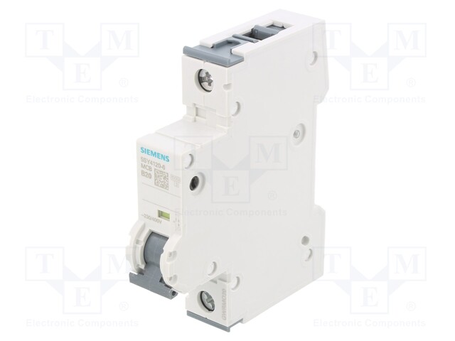 Circuit Breaker, MCB, 5SY4, 1P, 10 kA, 400 V, 20 A