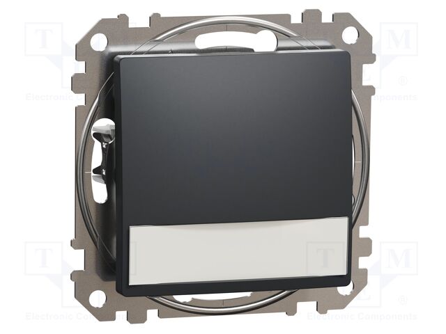 Momentary switch; Poles: 1; 12VAC; IP20; anthracite; monostable