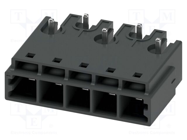 PCB headers, nominal cross section: 4 mm2, color: black, nom