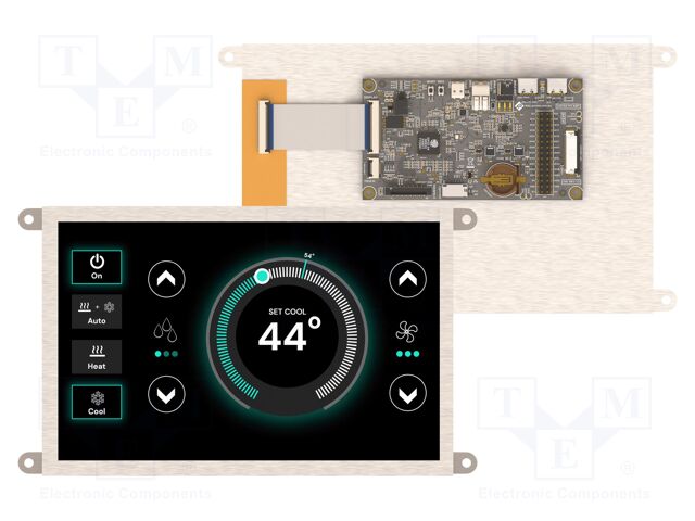 Display: TFT; 8"; 1280x800; 32MBFLASH,32MBPSRAM; 1000cd/m2; 4÷6V