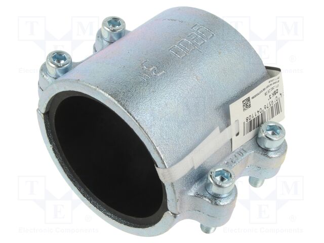 Splice terminal: fixing clamp; two-part; 10bar; cast iron; CLAMPS