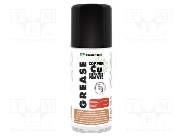 High-temperature lubricant; spray; Ingredients: copper; can