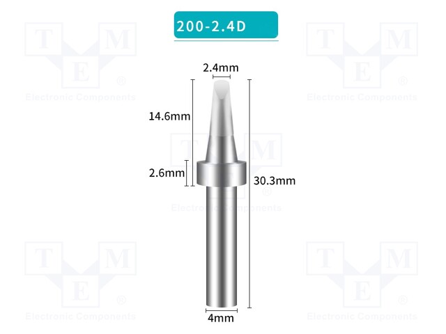 Tip; chisel; 2.4mm; for soldering station; BK3500