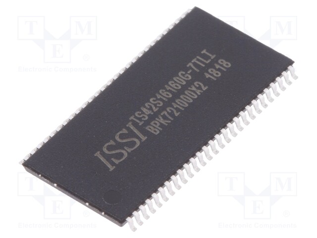 DRAM memory; SDRAM; 4Mx16bitx4; 143MHz; 7ns; TSOP54 II; -40÷85°C