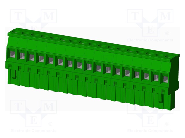 Connector: pluggable terminal block; plug; female; angled 90°
