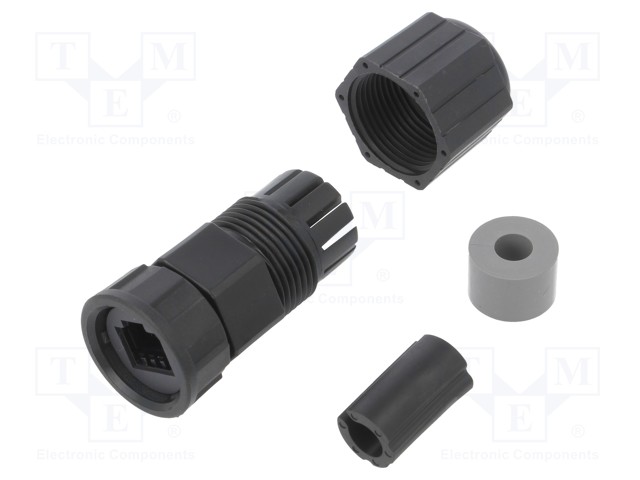 RJ45 housing; Locking: bayonet,internal bayonet; 5÷6.5mm; IP67