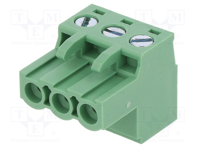 Pluggable terminal block; 5.08mm; ways: 3; straight; plug; female