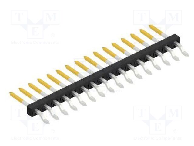 Connector: pin strips; pin header; male; PIN: 16; 2mm; SMT; 1x16
