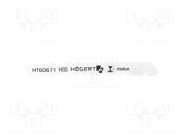 Hacksaw blade; metal; 76mm; 12teeth/inch; 5pcs.