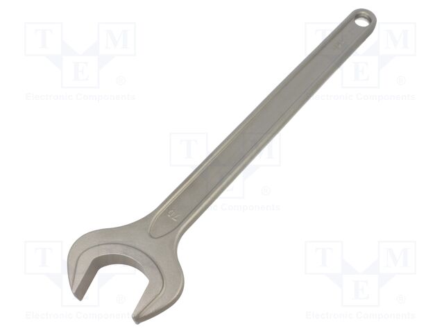 Wrench; spanner; 70mm; tool steel; single sided; L: 572mm; DIN 894