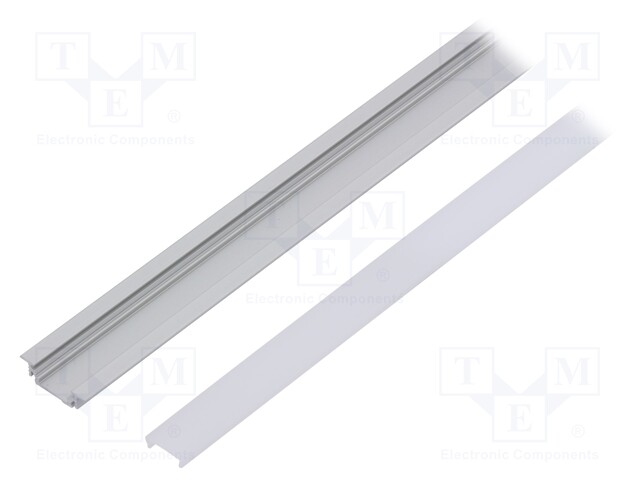 Profiles for LED modules; white; recessed; natural; L: 1m