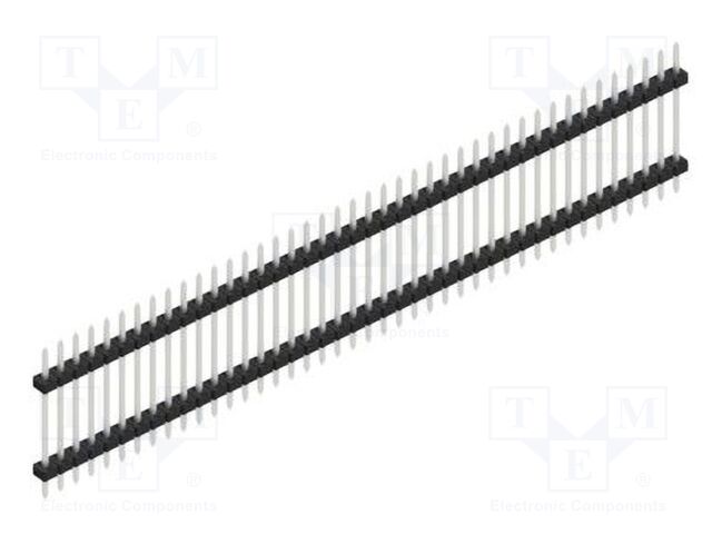Connector: pin strips; pin header; male; PIN: 42; 2mm; THT; 1x42