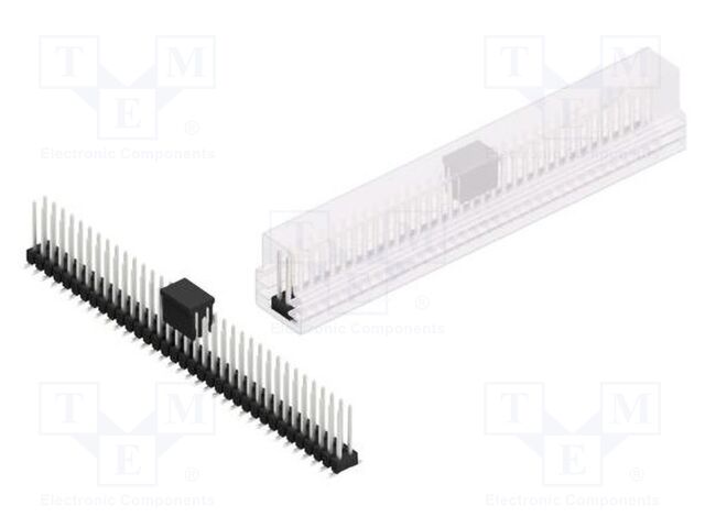 Connector: pin strips; pin header; male; PIN: 70; 2.54mm; SMT; 2x35