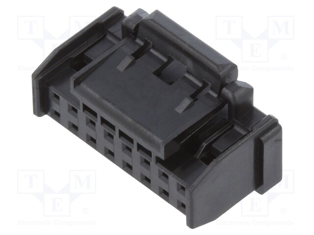 Plug; wire-board; female; DF51K; 2mm; PIN: 16; w/o contacts