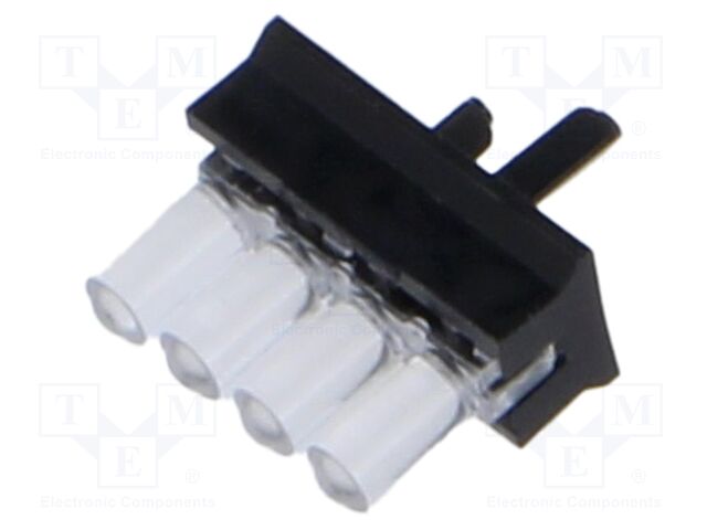 Fiber for LED; round; Ø2mm; No.of mod: 4; Front: convex