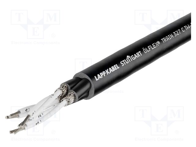 Wire; ÖLFLEX® TRAIN 327 C TW-E 300V; 4x2x0.5mm2; black