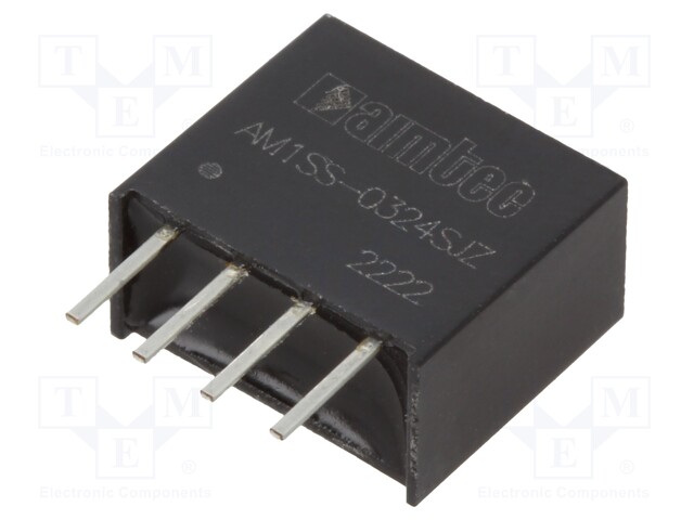 Converter: DC/DC; 1W; Uin: 2.97÷3.63V; Uout: 24VDC; Iout: 42mA; SIP4