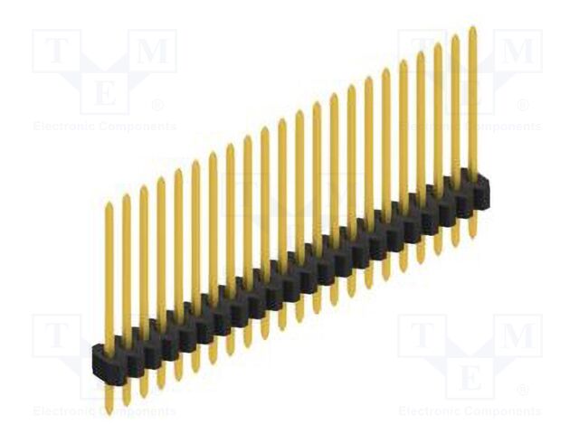 Connector: pin strips; pin header; male; PIN: 22; 1.27mm; THT; 1x22