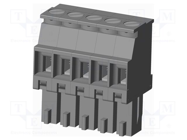 Connector: pluggable terminal block; plug; female; angled 90°