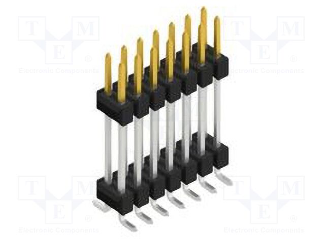 Connector: pin strips; pin header; male; PIN: 14; 2.54mm; SMT; 2x7