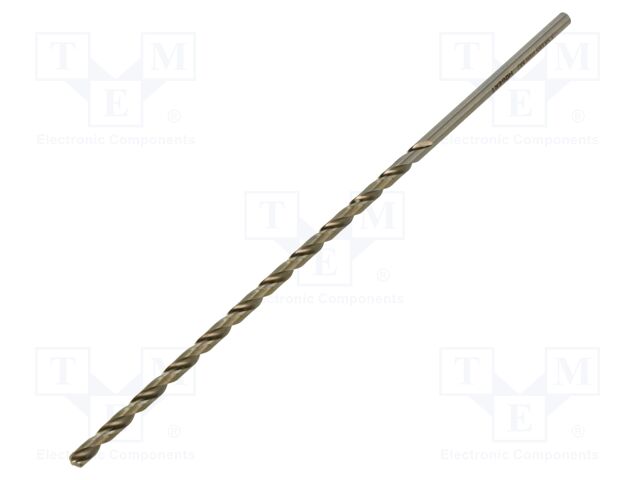 Drill bit; for metal; Ø: 3.5mm; L: 165mm; high speed steel
