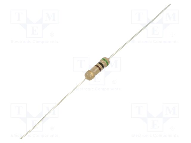 Resistor: carbon film; THT; 500Ω; 500mW; ±5%; Ø3x9mm; axial