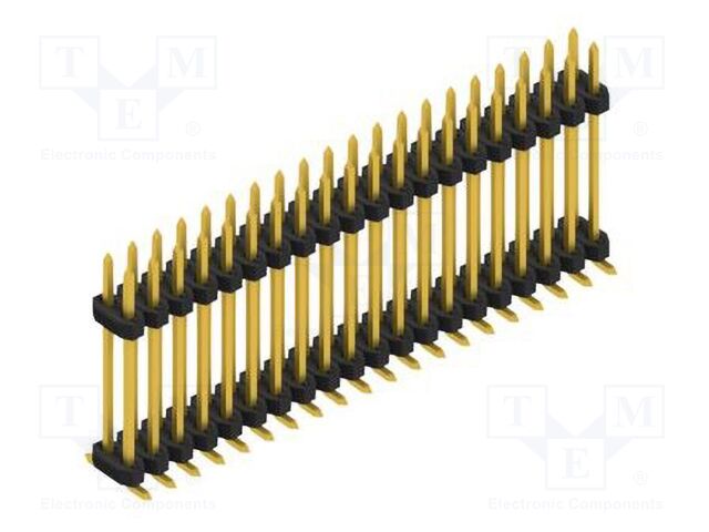 Connector: pin strips; pin header; male; PIN: 40; 2mm; SMT; 2x20