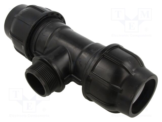 Splice terminal: clamping; for PE pipes; Plast; Medium: water