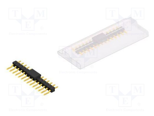 Connector: pin strips; pin header; male; PIN: 14; 2.54mm; SMT; 1x14