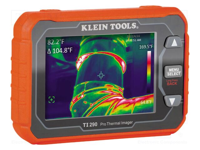 Infrared camera; LCD TFT 3,5"; 320x240; 9Hz; -40÷400°C; 65mK