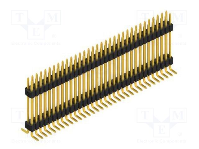 Connector: pin strips; pin header; male; PIN: 66; 1.27mm; SMT; 2x33