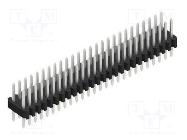 Connector: pin strips; pin header; male; PIN: 52; 1.27mm; THT; 2x26