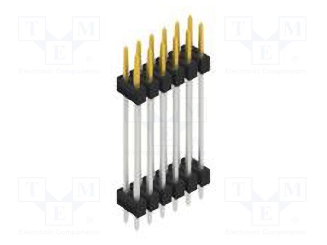 Connector: pin strips; pin header; male; PIN: 12; 2.54mm; THT; 2x6