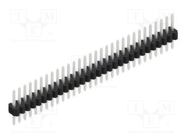 Connector: pin strips; pin header; male; PIN: 30; 1.27mm; THT; 1x30