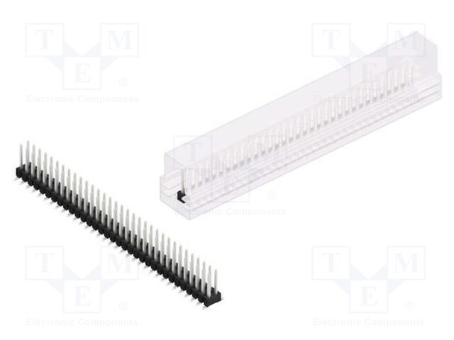 Connector: pin strips; pin header; male; PIN: 66; 2.54mm; SMT; 2x33