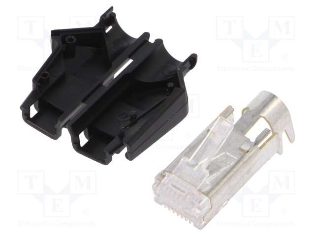 Plug; RJ45; TM21P; PIN: 8; Cat: 5e; shielded,with protection; 6.6mm