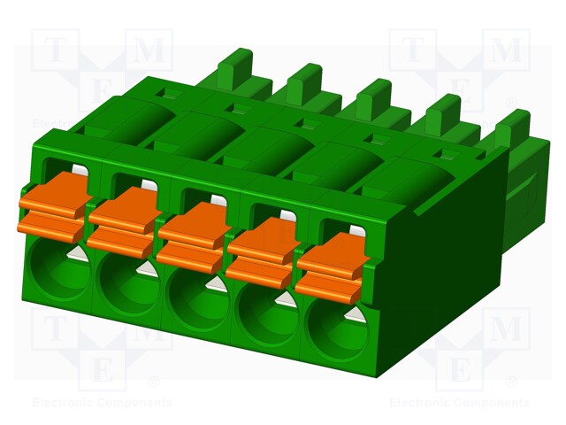 Connector: pluggable terminal block; plug; female; straight; 5.5A