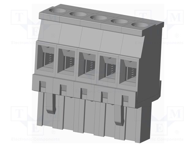 Connector: pluggable terminal block; plug; female; angled 90°