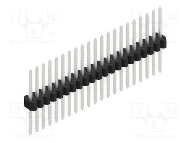 Connector: pin strips; pin header; male; PIN: 21; 1.27mm; THT; 1x21