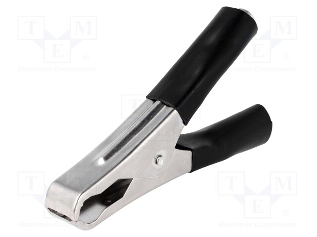 Crocodile clip; 50A; Grip capac: max.31mm; Overall len: 100mm