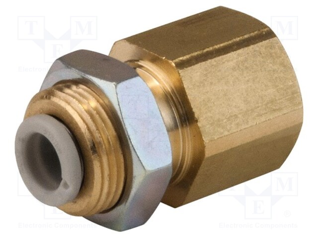 Push-in fitting; threaded,straight; Rc 3/8"; inside,outside